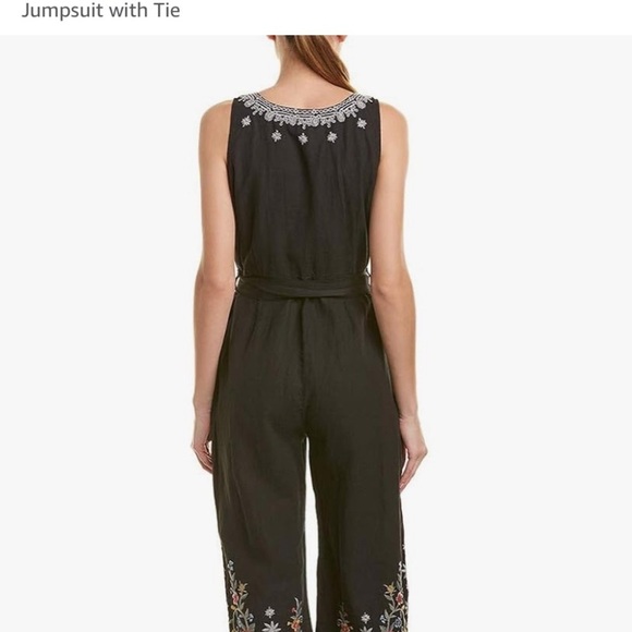 Johnny Was Bohemian LA Stevie Linen jumpsuit - Picture 3 of 14
